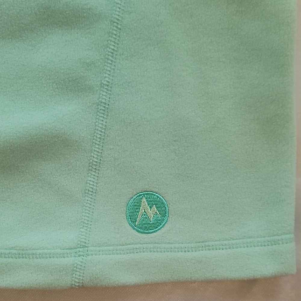 Marmot Light Green Quarter-Zip Pullover - Picture 8 of 8